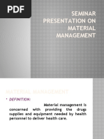 Seminar Presentation On Material Management