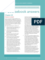 Coursebook Answers Chapter 22 Asal Chemistry