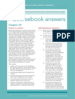 Coursebook Answers Chapter 23 Asal Chemistry