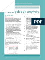 Coursebook Answers Chapter 24 Asal Chemistry