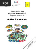 4th Quarter Grade 9 Pe Learning Activity Sheets Week 1 4 1