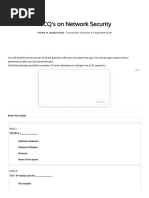 Network Security Multiple Choice Questions and Answers With MCQ