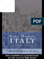 Early Modern Italy - A Social History (Social History of Europe)