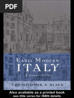 Early Modern Italy - A Social History (Social History of Europe)