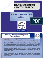 3.0 QMS Site Responsibility