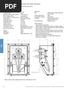 ABB 6kV Terminal Box Layout | PDF | High Voltage | Voltage