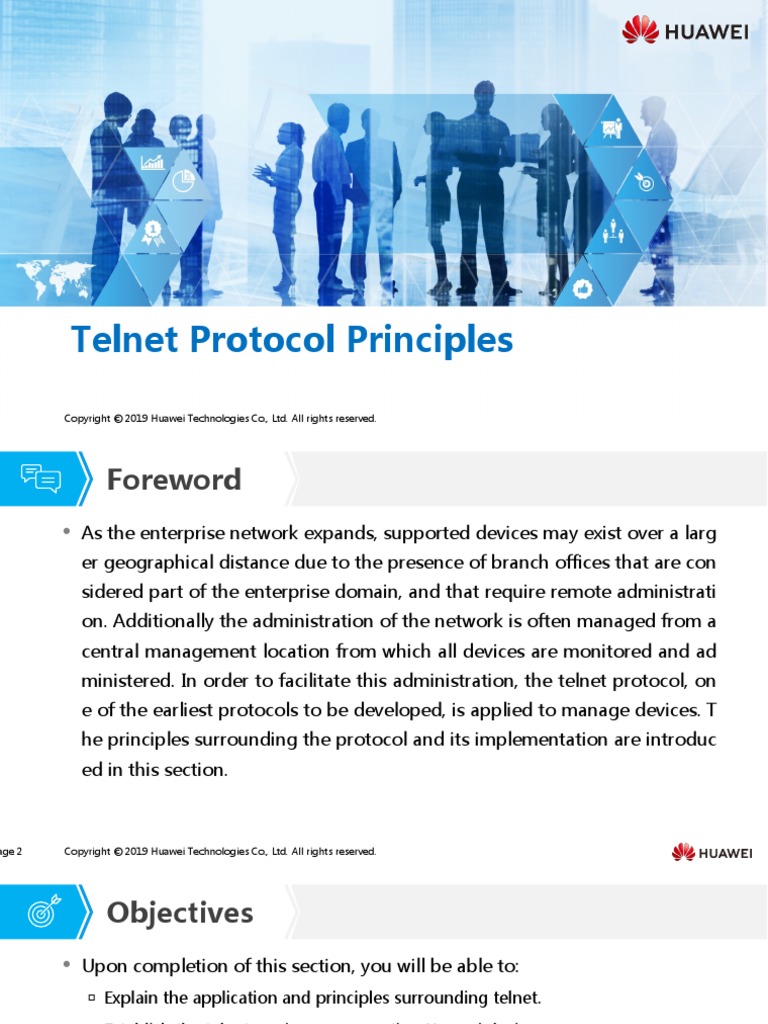 HC110110020 Telnet Protocol Principles | PDF | Computer Mediated ...