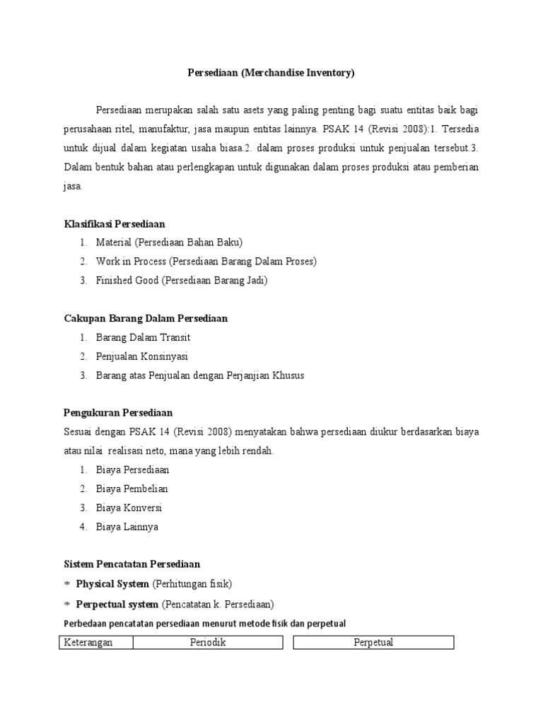 Persediaan Pdf Pengelolaan Keuangan Uang