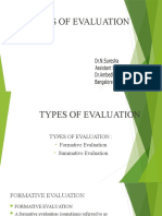 Types of Evaluation