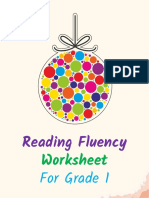 Free Reading Fluency Worksheets Exercise 14