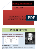 Presentation of Mathematics Set