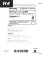 Monday 7 January 2019: Mathematics B