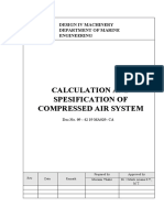 Calculation and Spesification of Compressed Air System: Design Iv Machinery Department of Marine Engineering