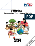 Filipino 10 Summative Test