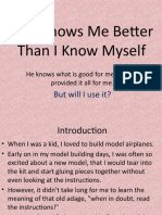 God Knows Me Better Than I Know Myself: But Will I Use It?