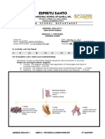 Week 5 Answer Sheet Proteins Carbohydrates