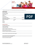 Agency Agreement Application Form: Melbourne Education Institute Pty LTD
