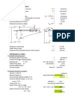 Design Parameters For Corbel:1: B D D D 450