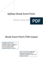 Aplikasi Break Event Point