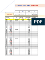 How Fill & Calculate Level Sheet & Pavement Designs: Embecnkment (Ashphalt, Base Course, Subbase, Sub Grade)