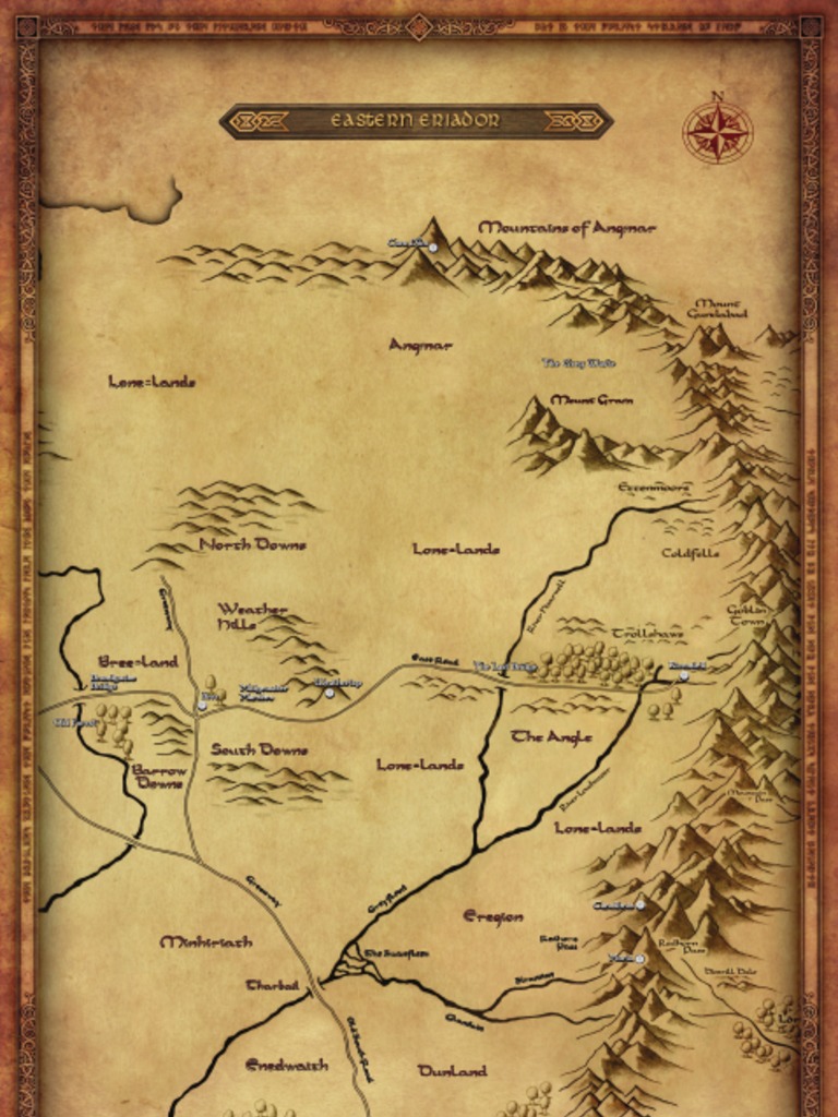 Rivendell Region Guide Maps | PDF | J. R. R. Tolkien | Middle Earth Races