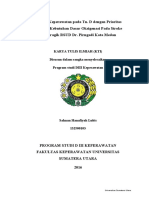 Asuhan Keperawatan Pada Tn. D Dengan Prioritas Masalah Kebutuhan Dasar Oksigenasi Pada Stroke Hemoragik RSUD Dr. Pirngadi Kota Medan