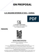 Design Proposal: A.O. Building Interior at Iocl - Karnal