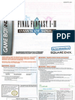 Final Fantasy - Dawn of Souls - Manual