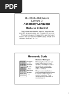 Assembly Language: Barbaros Özdemirel