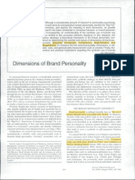 Dimensions of Brand Personality - Jennifer Aaker - Journal of Marketing Research Vol. XXXIV 347-356