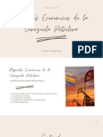 Unidad II Aspectos Economicos de La Venezuela Petrolera Parte I