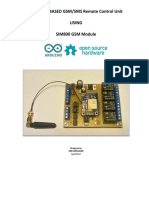 ARDUINO BASED GSM/SMS Remote Control Unit Using SIM800 GSM Module