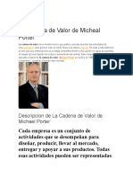 La Cadena de Valor de Micheal Porter