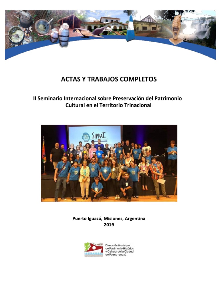 Actas Seminario Sippat 2019, PDF, Patrimonio cultural