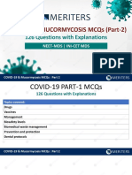 COVID-19 & MUCORMYCOSIS MCQs - Part 2 (126 Questions With Explanations)
