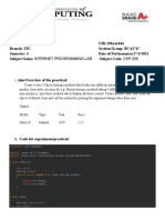 Internet Programming Lab CAP-256