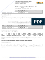 Gabaritos Simulado Ii - 9º Ano e 3 Série