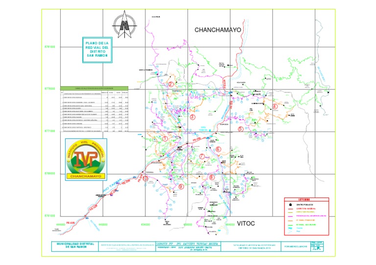 Mapa Vial Act - San Ramon 2013 | PDF
