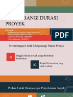 Kel 1 MENGURANGI DURASI PROYEK