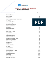 Physics Master PDF - JEE Main 2021 - 19 Chapter-Wise