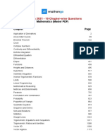 Mathematics Master PDF - JEE Main 2021 - 19 Chapter-Wise