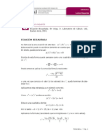 Clase 3c Ecuación Bicuadrada. Ecuación Cúbica