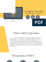 Computer Security: RSA (Rivest-Shamir-Adleman)