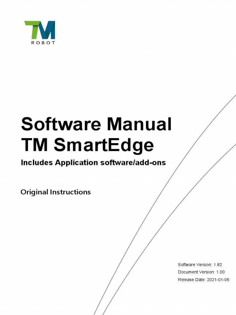 Software Manual TM Smartedge: Includes Application Software/Add-Ons ...