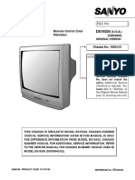 Service Manual (Supplement) : Remote Control Color Television (U.S.A.) (Canada)