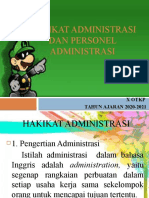 Hakikat Administrasi Dan Personel Administrasi
