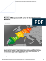 More than 270 European scientists call for EU-wide introduction of the Nutri-Score