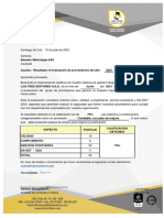 Carta Evaluación