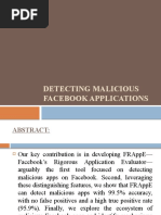 Detecting Malicious Facebook Applications