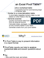 What Is An Excel Pivot Table?